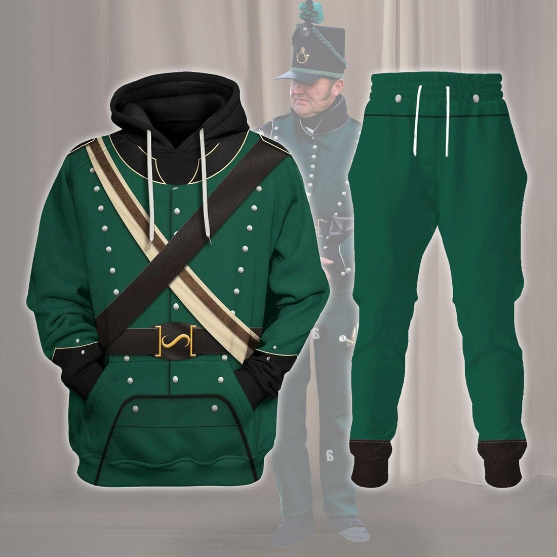 Gearhomie 95th Rifles British Rifle Corps Army Uniform Hoodie Sweatshirt T-Shirt Tracksuit - Gearhomie.com