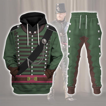 Gearhomie 95th Rifles Uniform British Army Captain All Over Print Hoodie Sweatshirt T-Shirt Tracksuit - Gearhomie.com