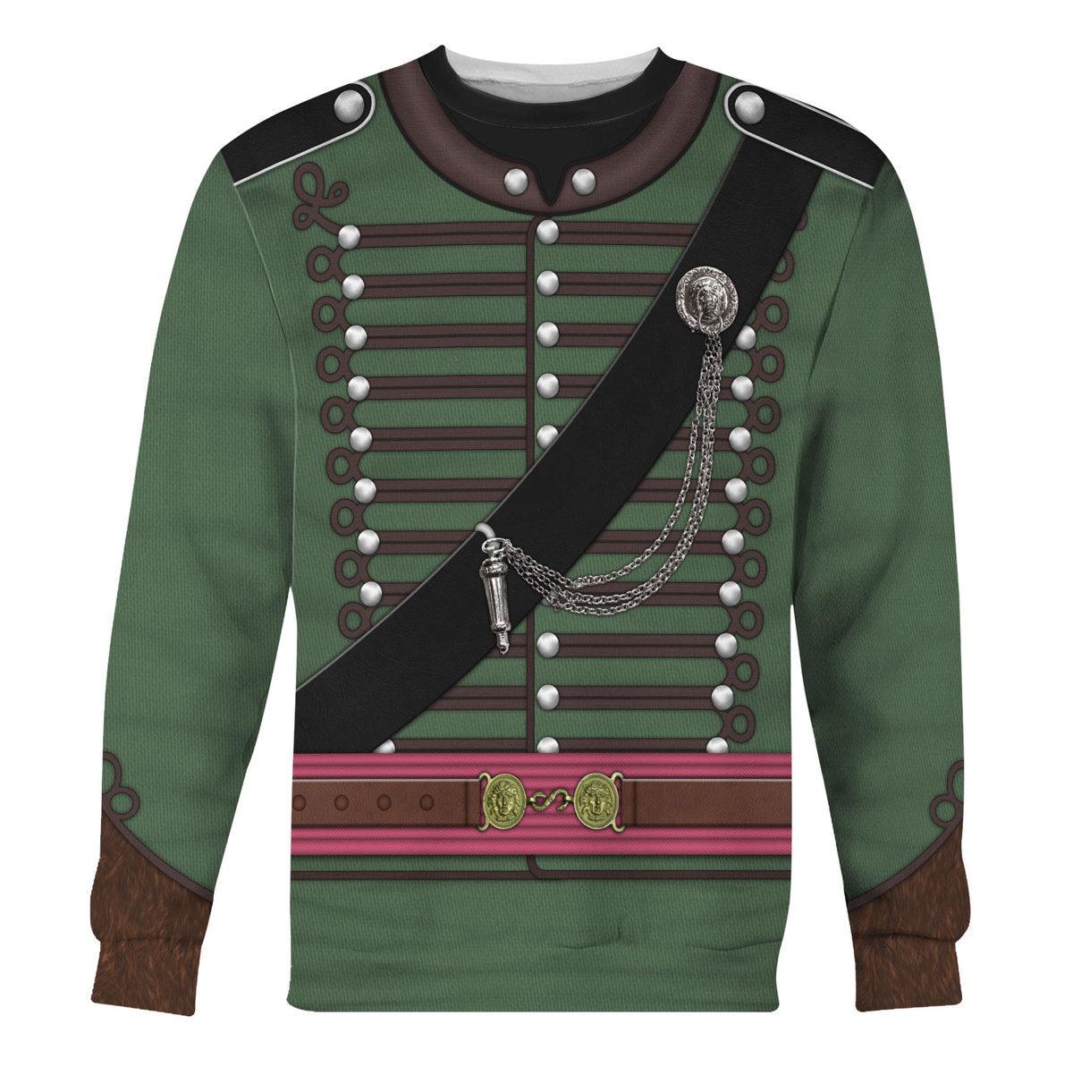 CustomsPig 95th Rifles Uniform British Army Captain All Over Print Hoodie Sweatshirt T-Shirt Tracksuit - CustomsPig.com