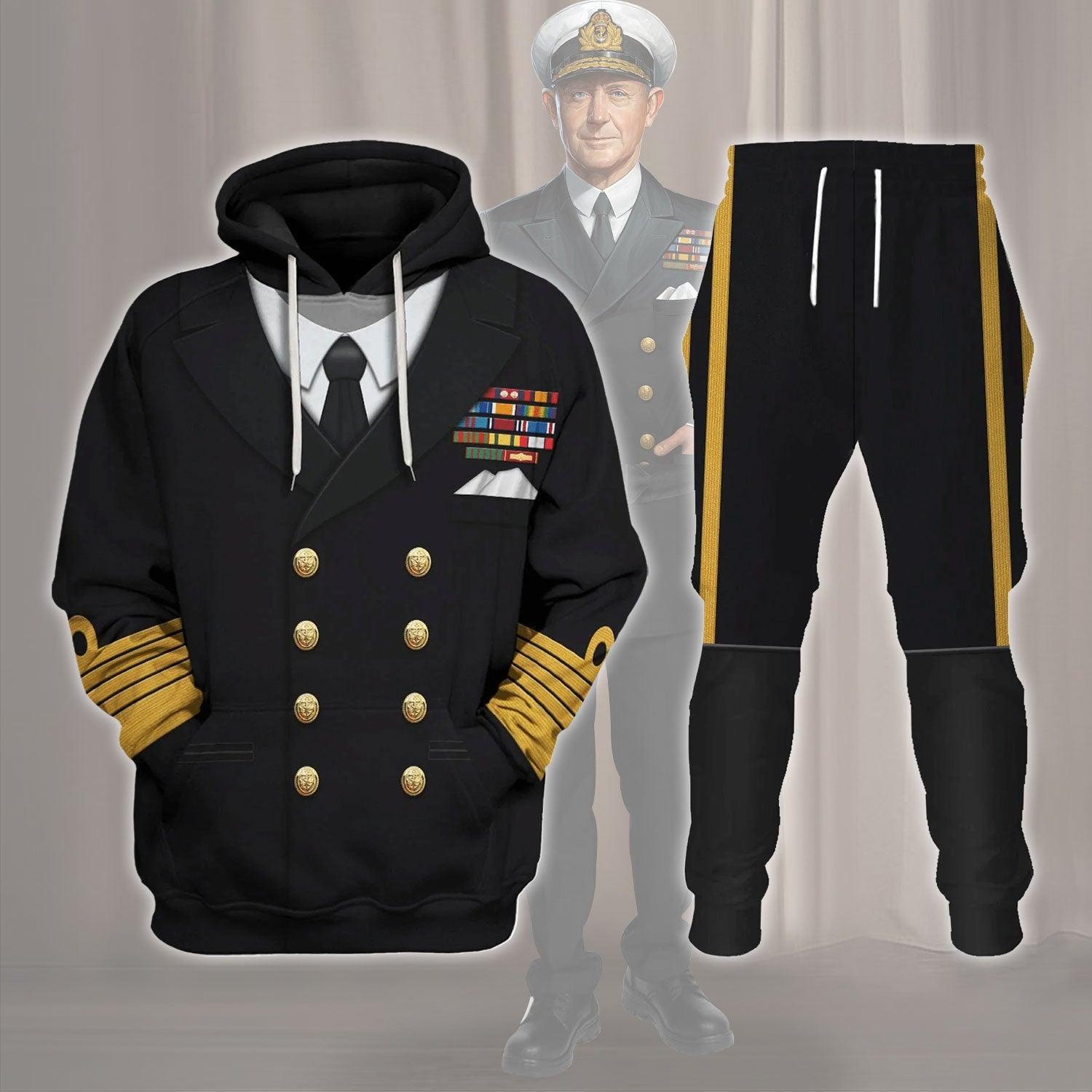 Gearhomie Admiral Of The Fleet Andrew Browne Cunningham "ABC" Costume Hoodie Sweatshirt T-Shirt Tracksuit - Gearhomie.com