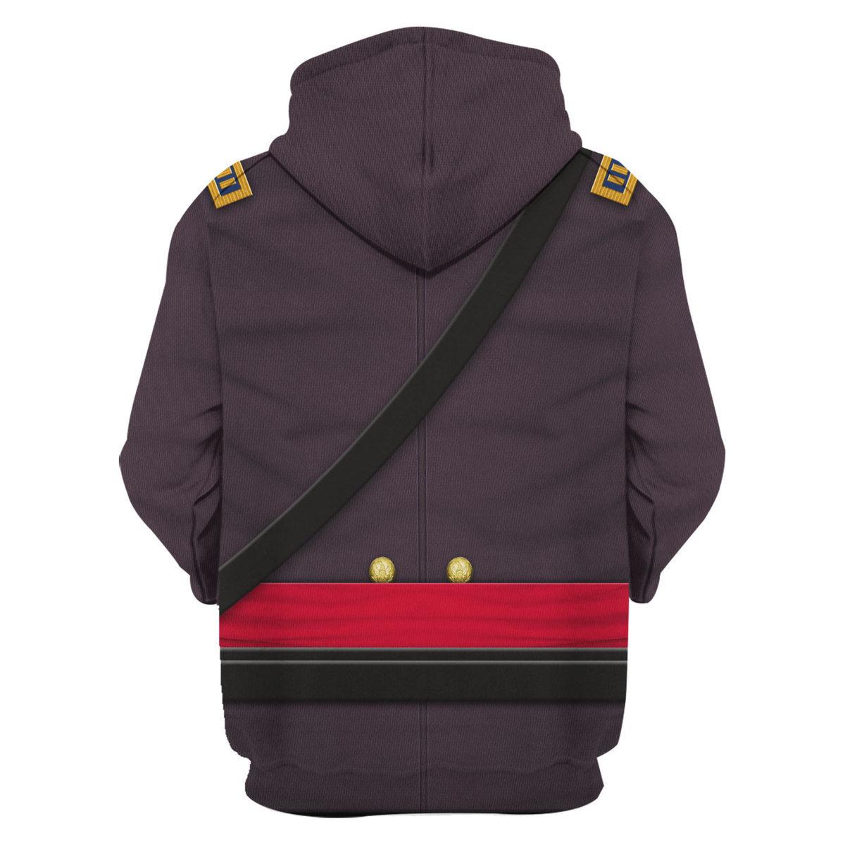 CustomsPig American Union Army Infantry Officer-Captain Uniform All Over Print Hoodie Sweatshirt T-Shirt Tracksuit - CustomsPig.com