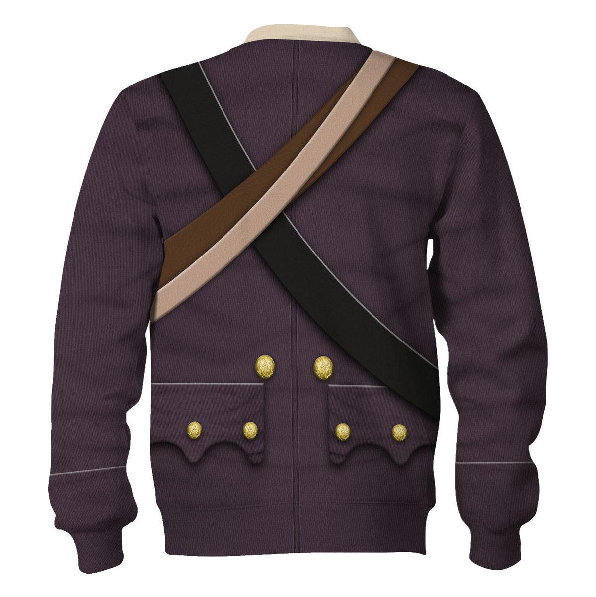 Gearhomie American Union Army-Infantry-Private Soldier Uniform All Over Print Hoodie Sweatshirt T-Shirt Tracksuit - Gearhomie.com