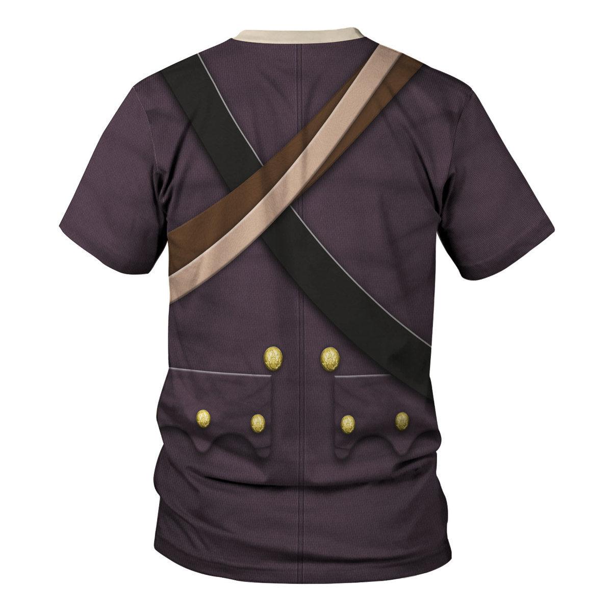 Gearhomie American Union Army-Infantry-Private Soldier Uniform All Over Print Hoodie Sweatshirt T-Shirt Tracksuit - Gearhomie.com