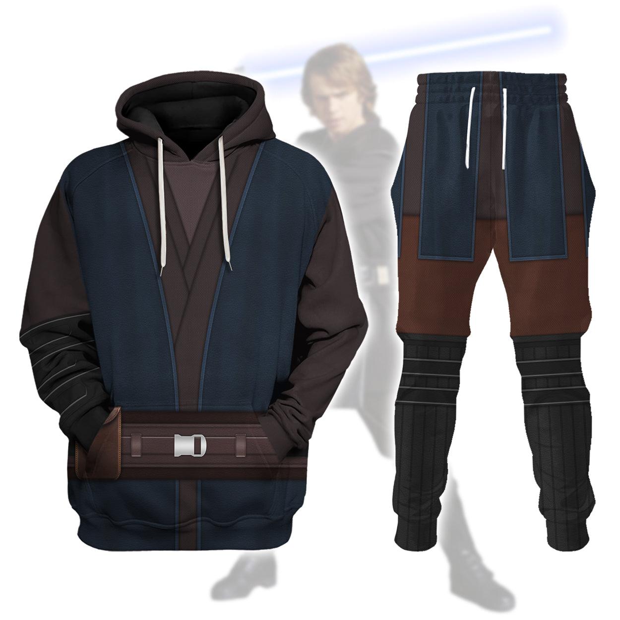 Gearhomie Anakin Skywalker's Jedi Robes Costume Hoodie Sweatshirt T-Shirt Sweatpants - Gearhomie.com