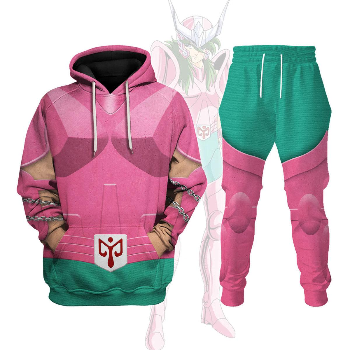 CustomsPig Andromeda Shun Bronze Saints Saint Seiya Costume Hoodie Sweatshirt T-Shirt Tracksuit - DucG