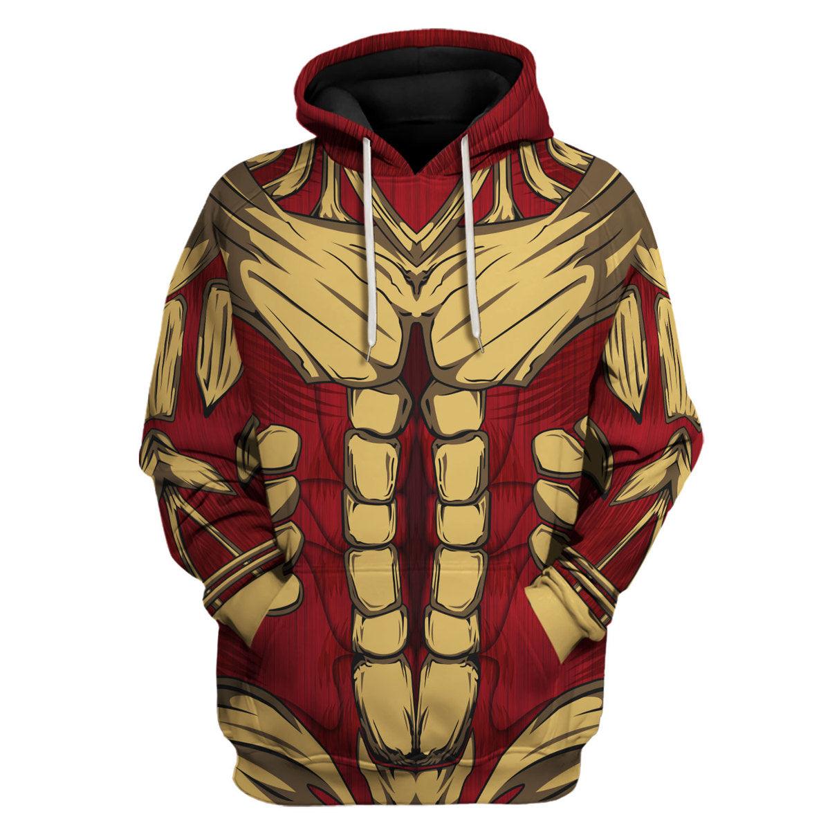 Gearhomie Armored Titan Costume Hoodie Sweatshirt T-Shirt Sweatpants - Gearhomie.com