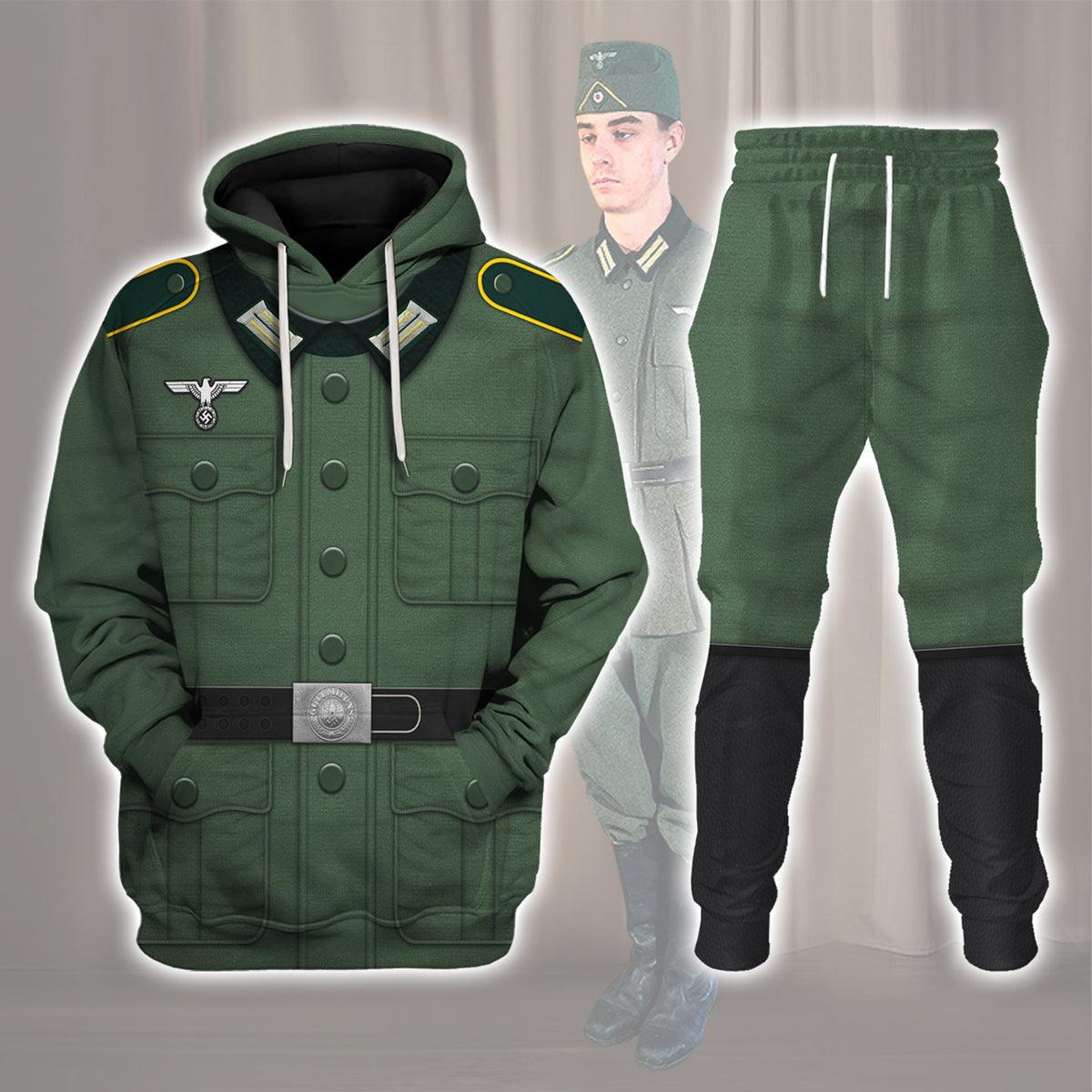 Gearhomie Basic German Army Uniform- Pattern- Private Soldier Costume Hoodie Sweatshirt T-Shirt Tracksuit - Gearhomie.com