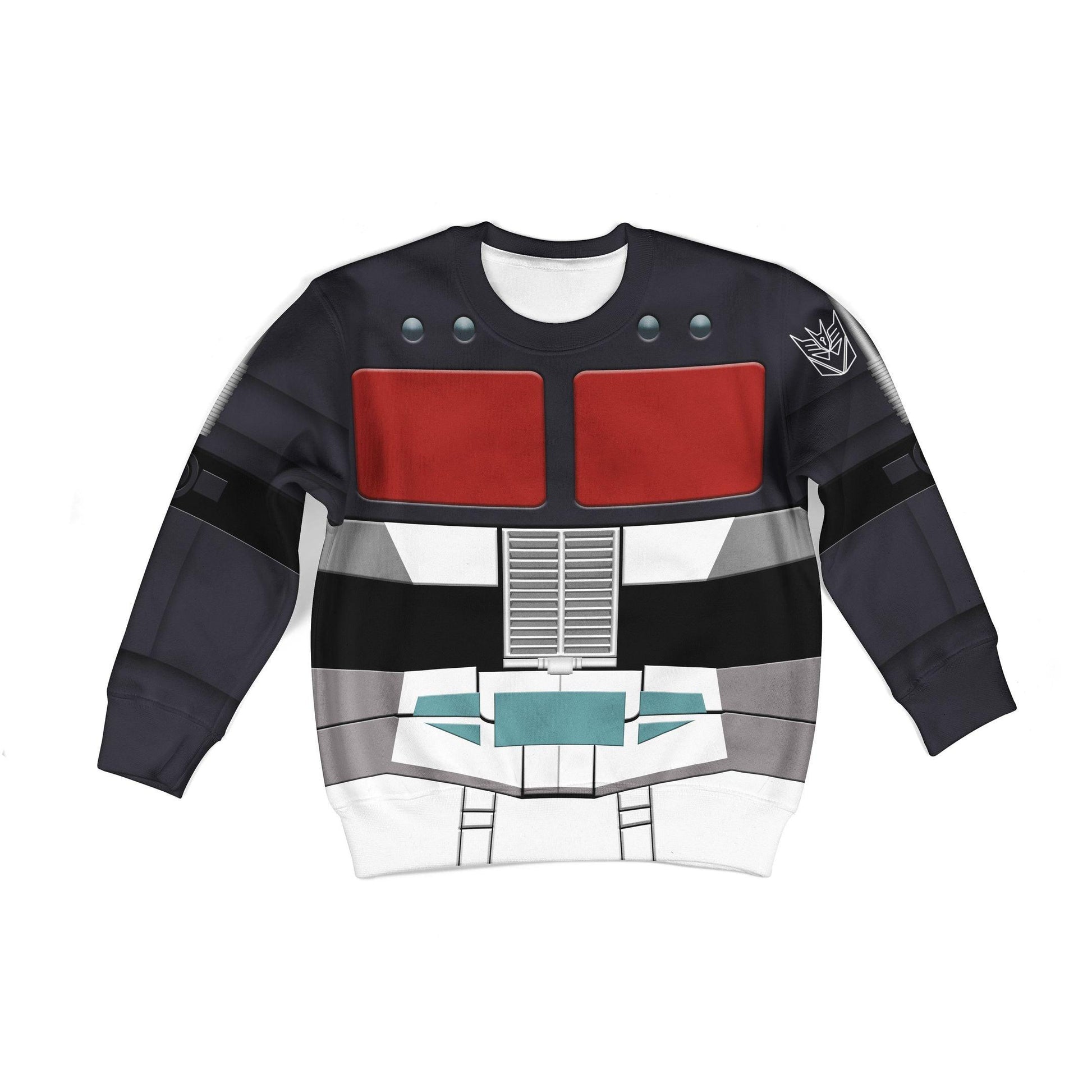Gearhomie Black Convoy Kid Costume Cosplay Hoodie Sweatshirt T-Shirt - Gearhomie.com