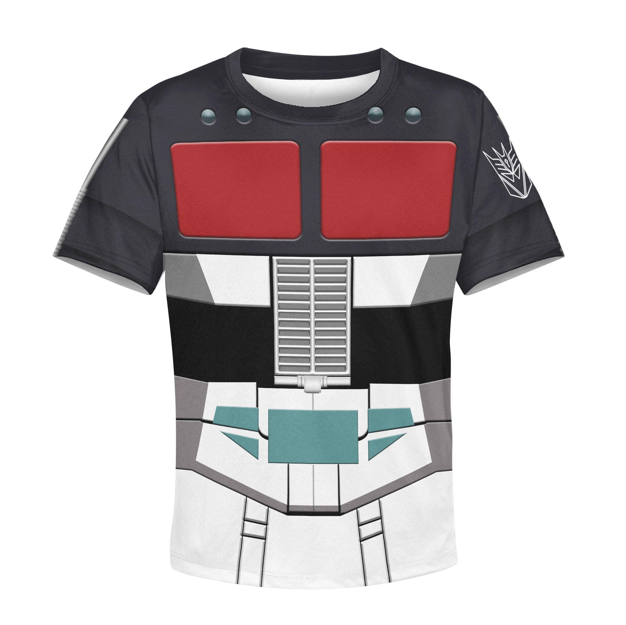Gearhomie Black Convoy Kid Costume Cosplay Hoodie Sweatshirt T-Shirt - Gearhomie.com