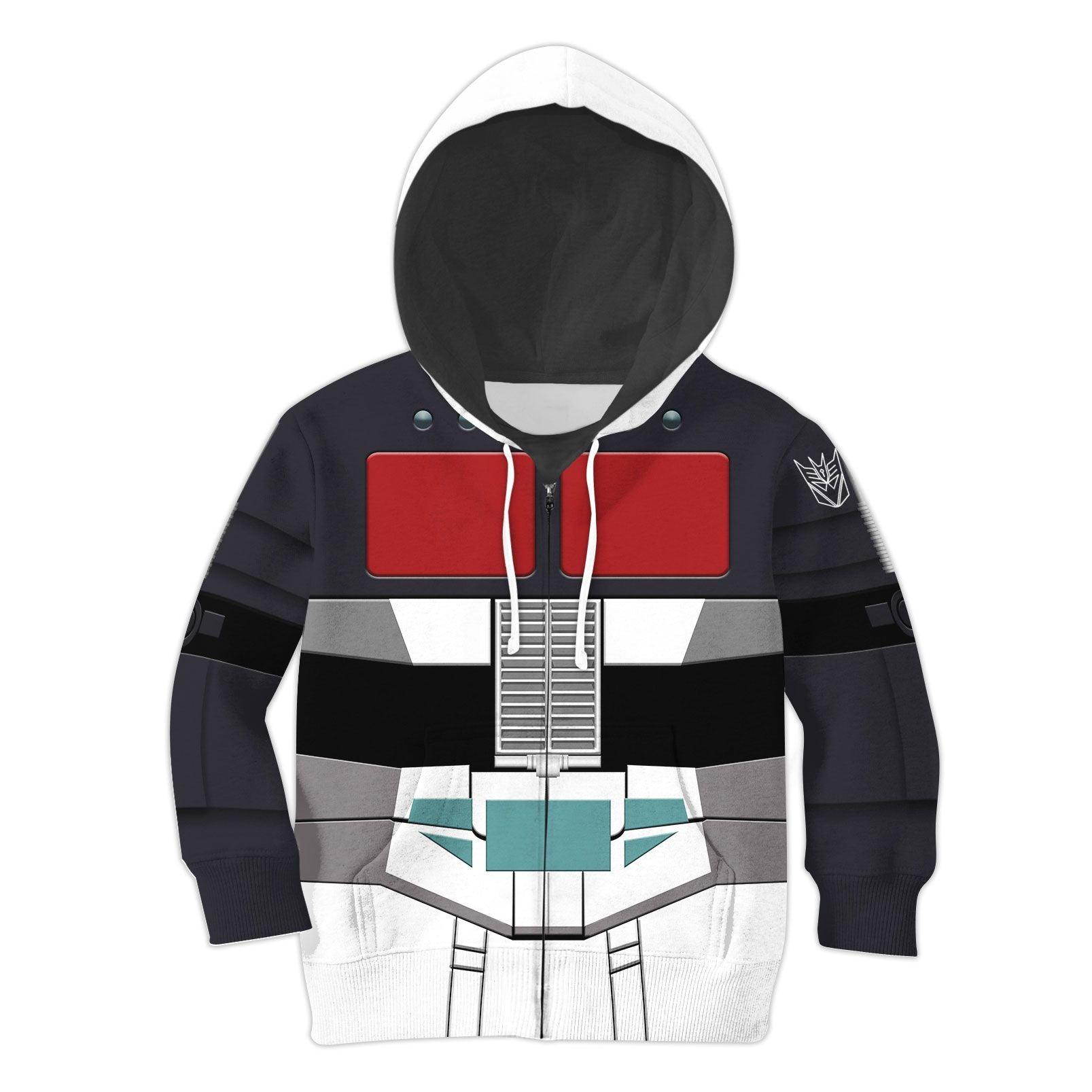 Gearhomie Black Convoy Kid Costume Cosplay Hoodie Sweatshirt T-Shirt - Gearhomie.com