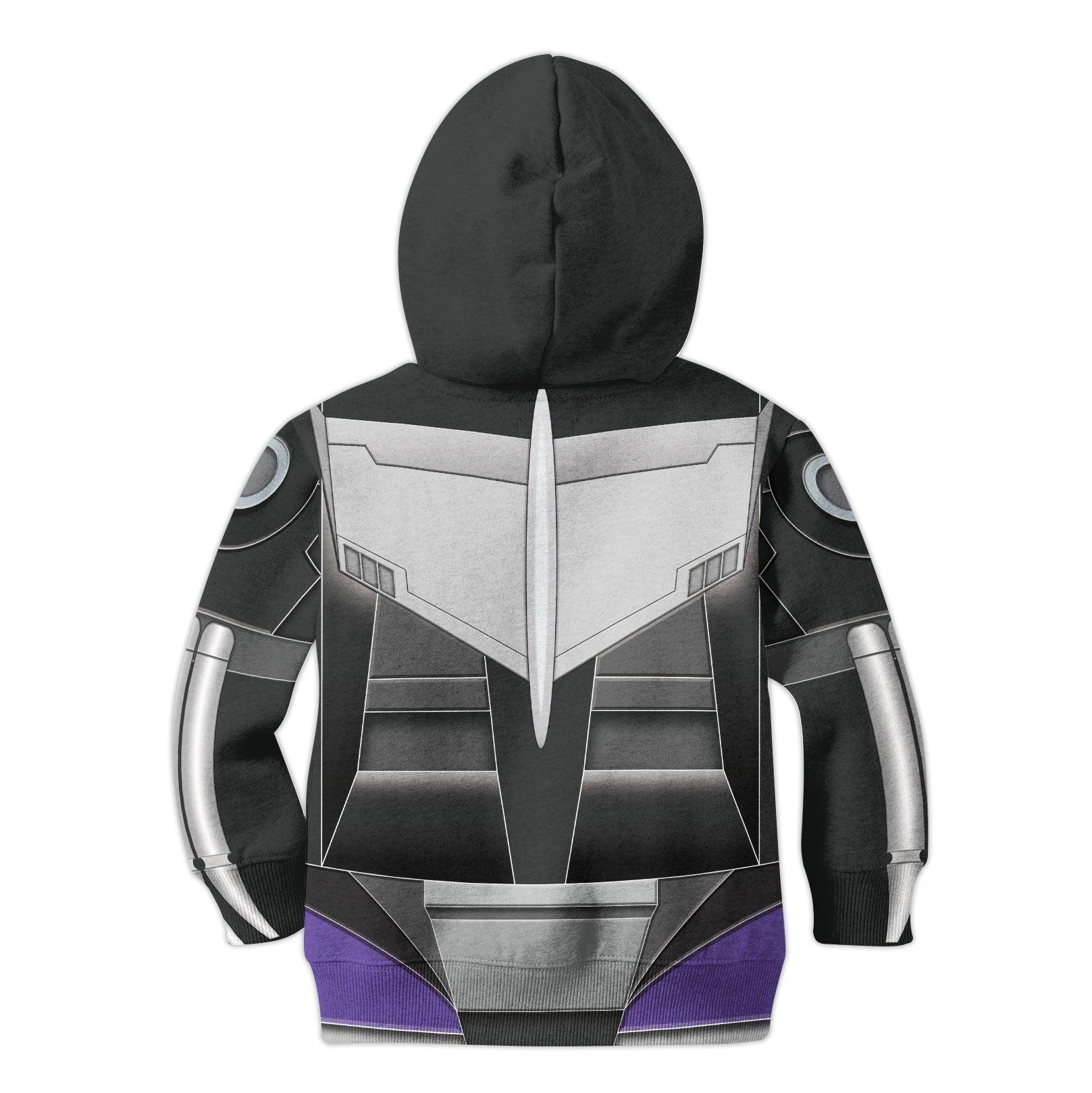 Gearhomie Black Hot Rodimus Kid Costume Cosplay Hoodie Sweatshirt T-Shirt - Gearhomie.com