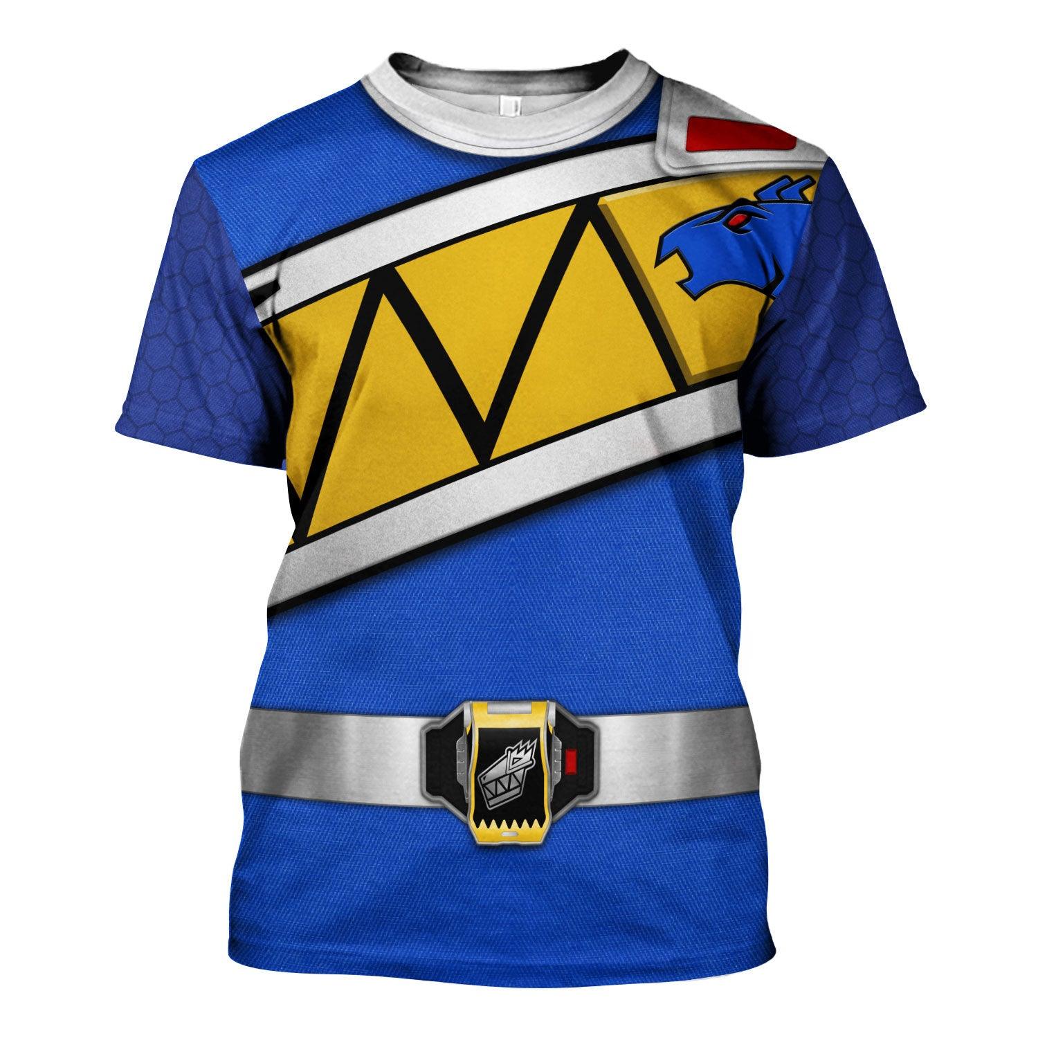  CustomsPig Blue Power Rangers Dino Charge Hoodies Sweatshirt T-shirt Hawaiian -  CustomsPig.com