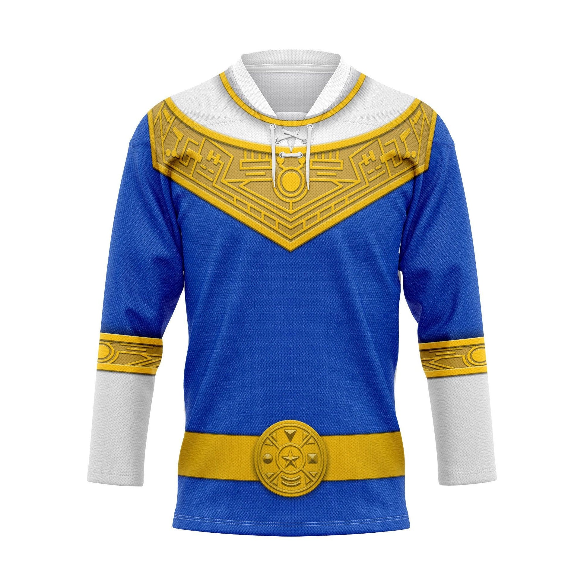  CustomsPig Blue Power Rangers Zeo Hockey Jersey -  CustomsPig.com