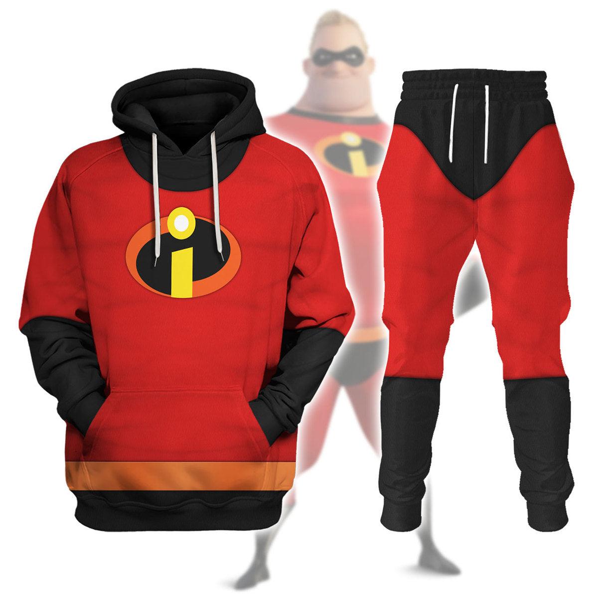 Gearhomie Bob Parr Costume Hoodie Sweatshirt T-Shirt Tracksuit - Gearhomie.com