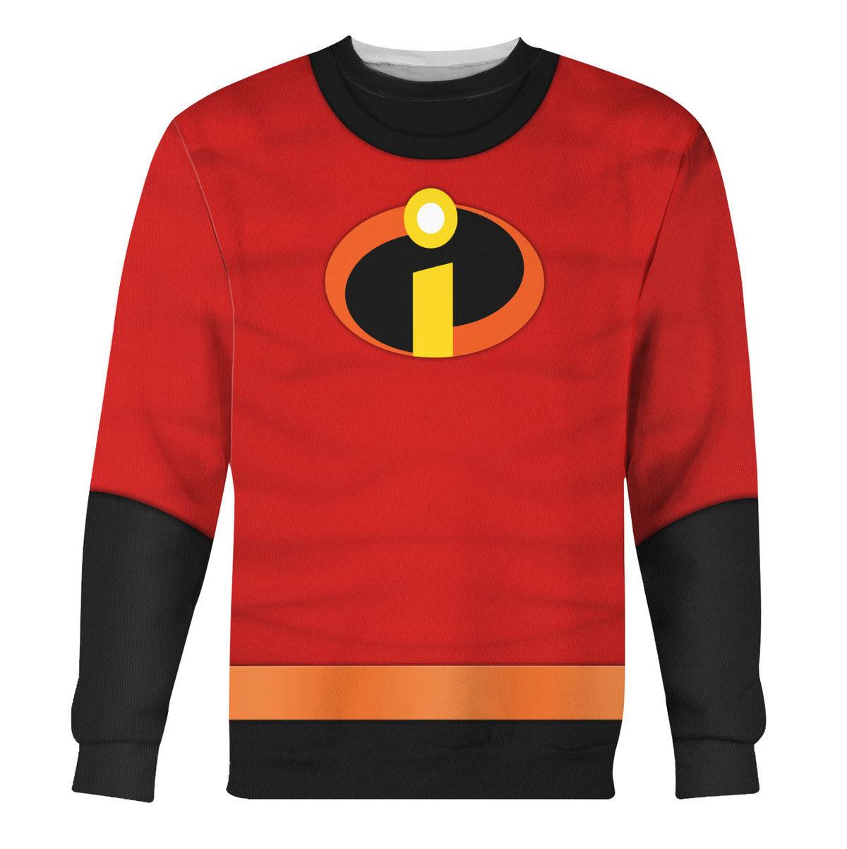 Gearhomie Bob Parr Costume Hoodie Sweatshirt T-Shirt Tracksuit - Gearhomie.com