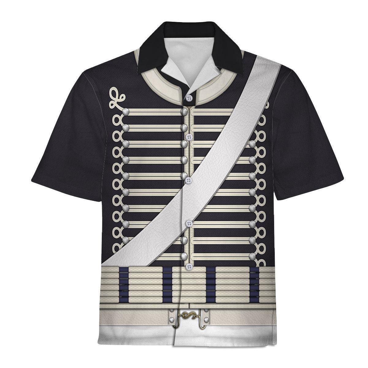 CustomsPig British 18th Hussar-Full Dress (1806-1815) Uniform All Over Print Hoodie Sweatshirt T-Shirt Tracksuit - CustomsPig.com