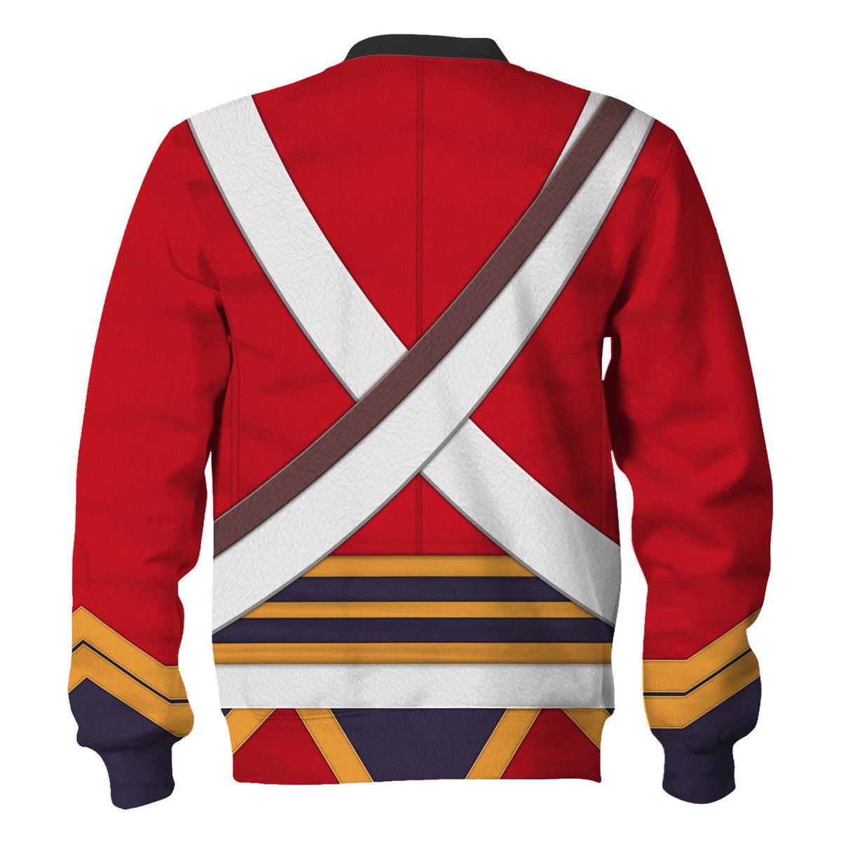 Gearhomie British 2nd Heavy Dragoon-Scots Greys-Campaign Dress (1812-1815) Uniform All Over Print Hoodie Sweatshirt T-Shirt Tracksuit - Gearhomie.com