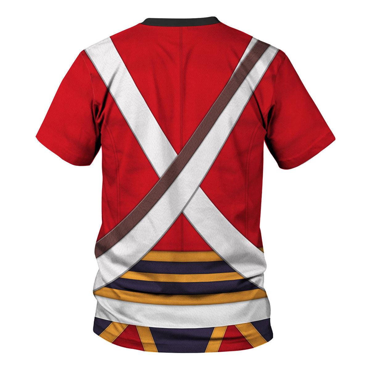 Gearhomie British 2nd Heavy Dragoon-Scots Greys-Campaign Dress (1812-1815) Uniform All Over Print Hoodie Sweatshirt T-Shirt Tracksuit - Gearhomie.com