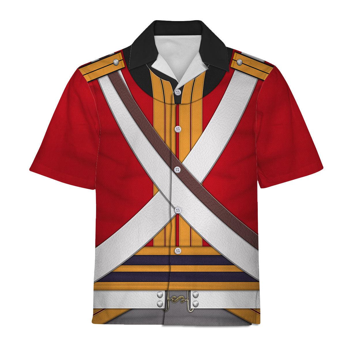 Gearhomie British 2nd Heavy Dragoon-Scots Greys-Campaign Dress (1812-1815) Uniform All Over Print Hoodie Sweatshirt T-Shirt Tracksuit - Gearhomie.com