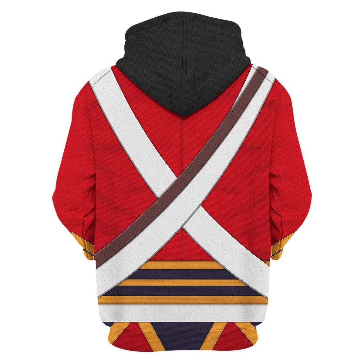 Gearhomie British 2nd Heavy Dragoon-Scots Greys-Campaign Dress (1812-1815) Uniform All Over Print Hoodie Sweatshirt T-Shirt Tracksuit - Gearhomie.com