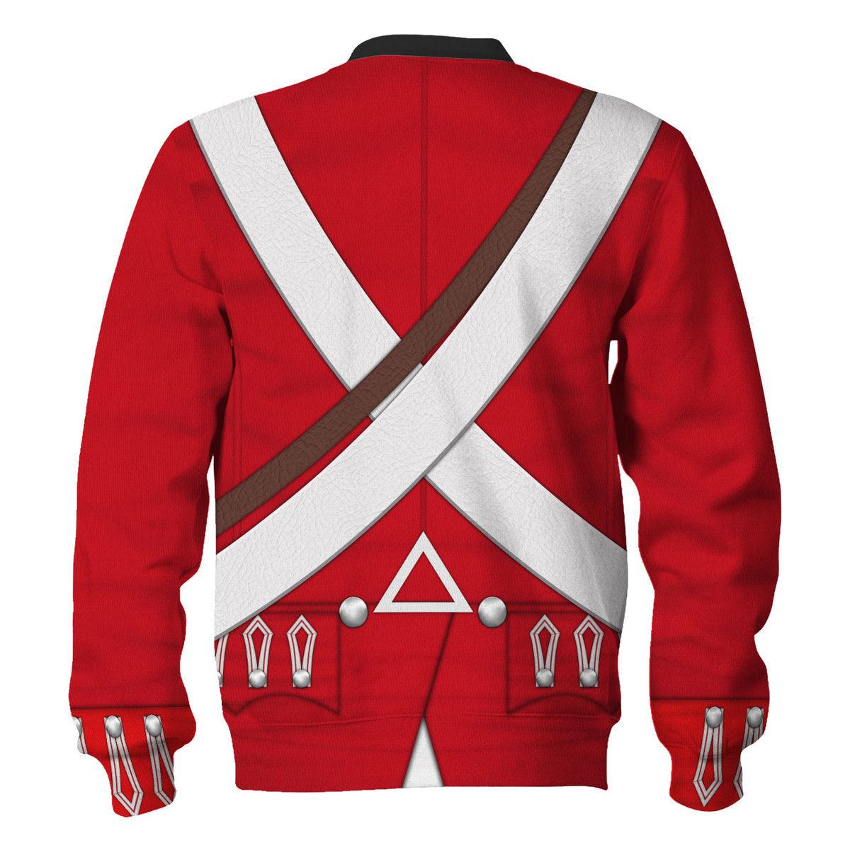 Gearhomie British 33rd Regiment Of Foot Uniform All Over Print Hoodie Sweatshirt T-Shirt Tracksuit - Gearhomie.com
