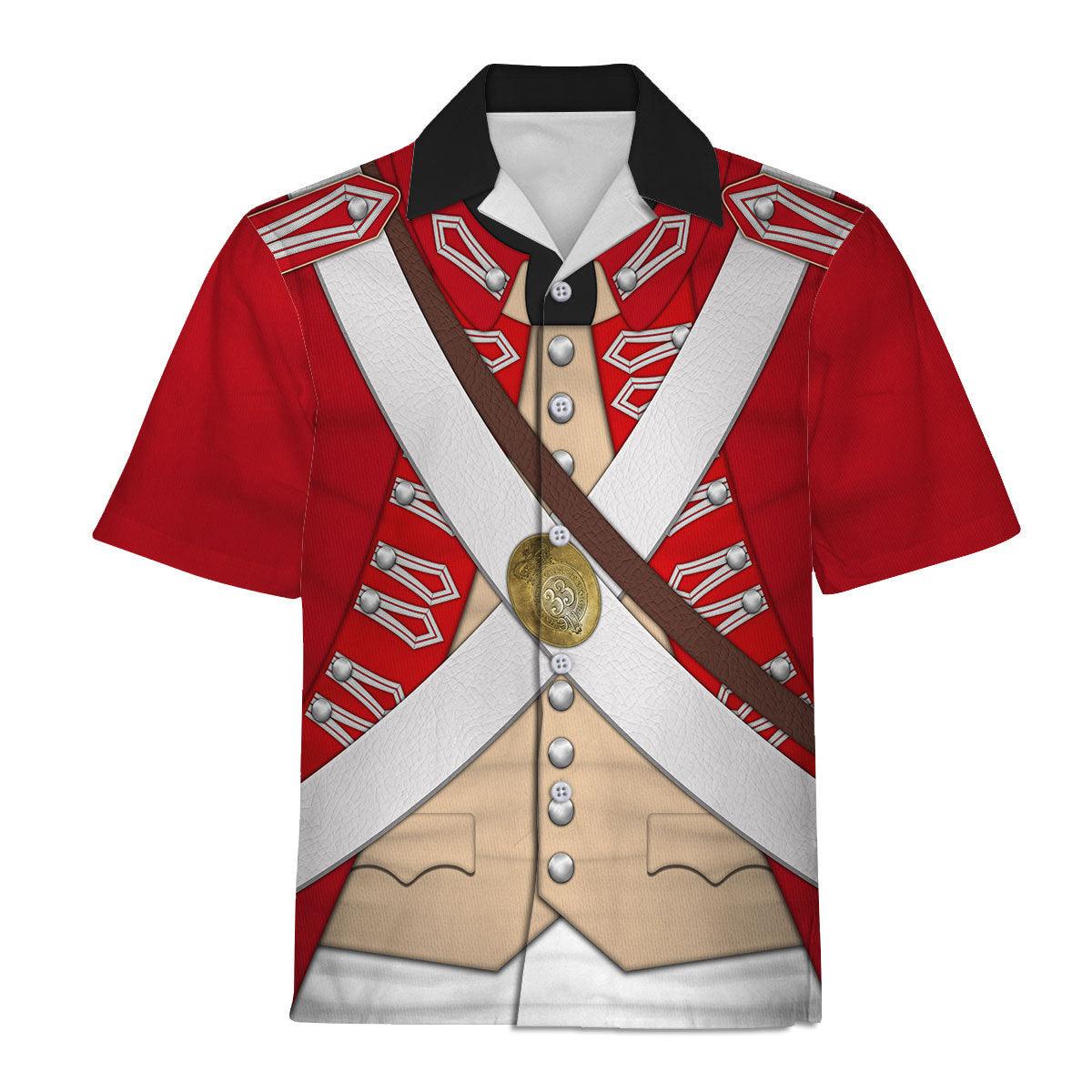 Gearhomie British 33rd Regiment Of Foot Uniform All Over Print Hoodie Sweatshirt T-Shirt Tracksuit - Gearhomie.com