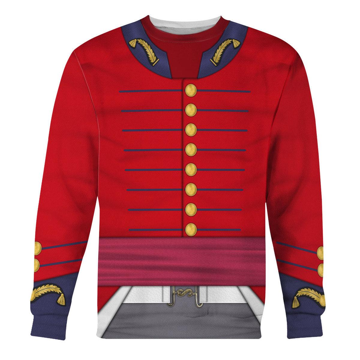 Gearhomie British ADC (1812-1815) Uniform All Over Print Hoodie Sweatshirt T-Shirt Tracksuit - Gearhomie.com