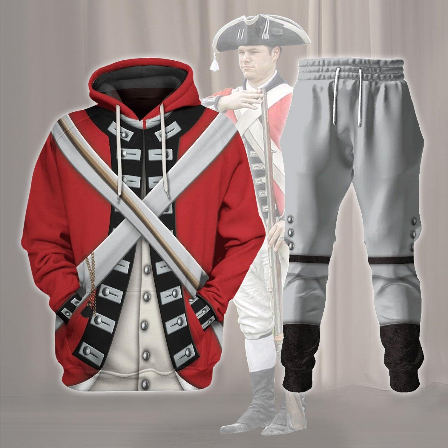  CustomsPig British Army Red Coat Hoodie Sweatshirt T-Shirt Tracksuit -  CustomsPig.com