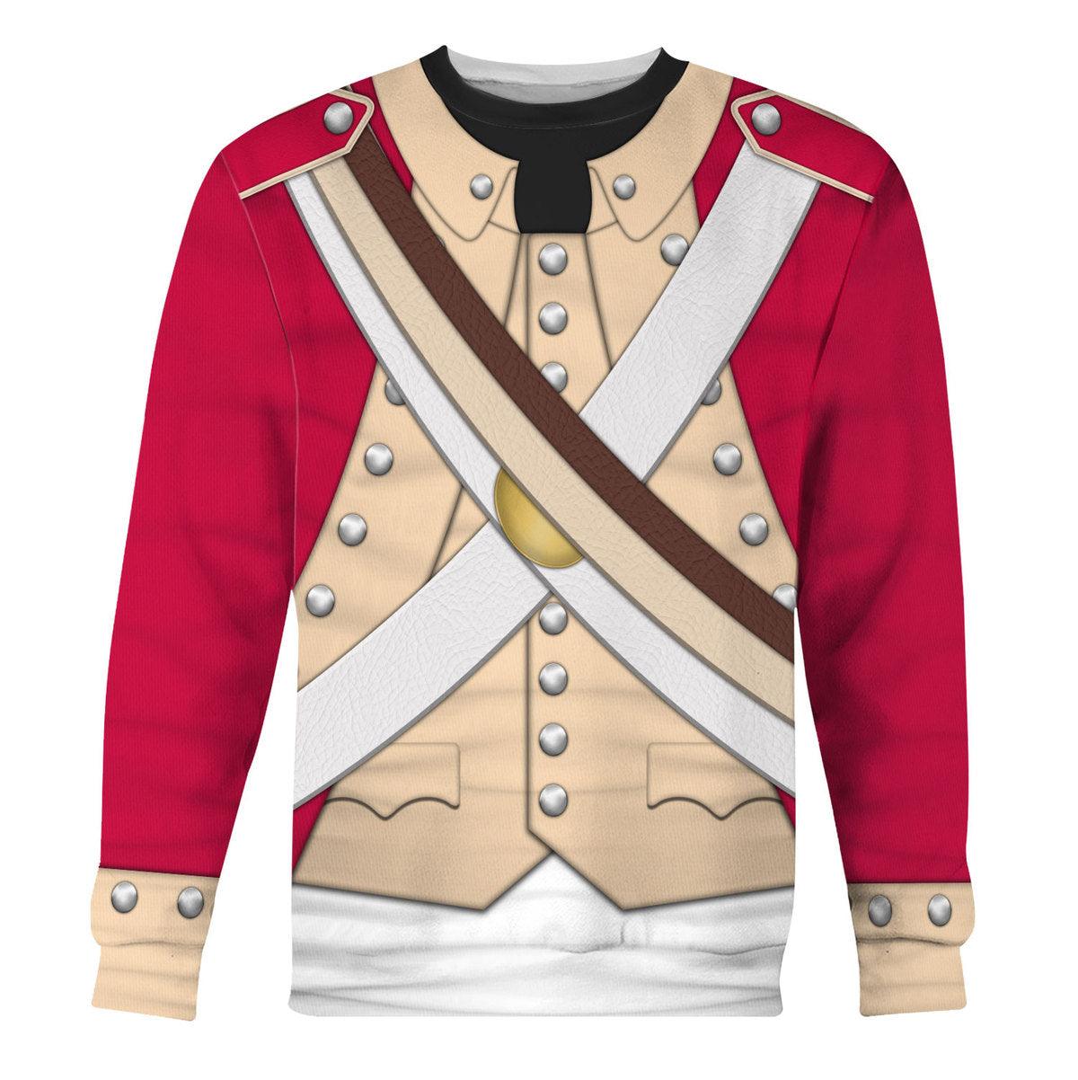 Gearhomie British Marine-Centre Company (1776-1783) Uniform All Over Print Hoodie Sweatshirt T-Shirt Tracksuit - Gearhomie.com