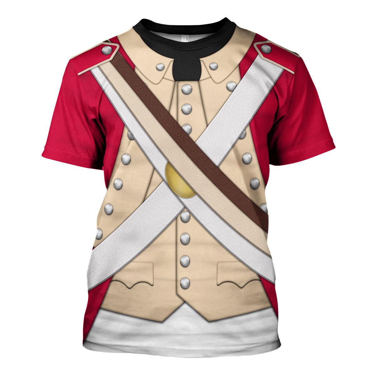 Gearhomie British Marine-Centre Company (1776-1783) Uniform All Over Print Hoodie Sweatshirt T-Shirt Tracksuit - Gearhomie.com