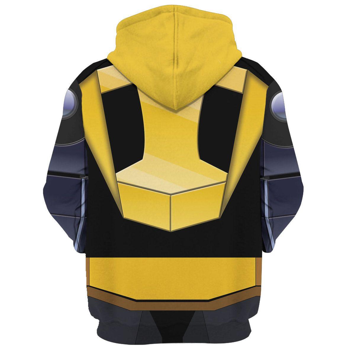 Gearhomie Bumblebee Costume Cosplay Hoodie Tracksuit - DucG