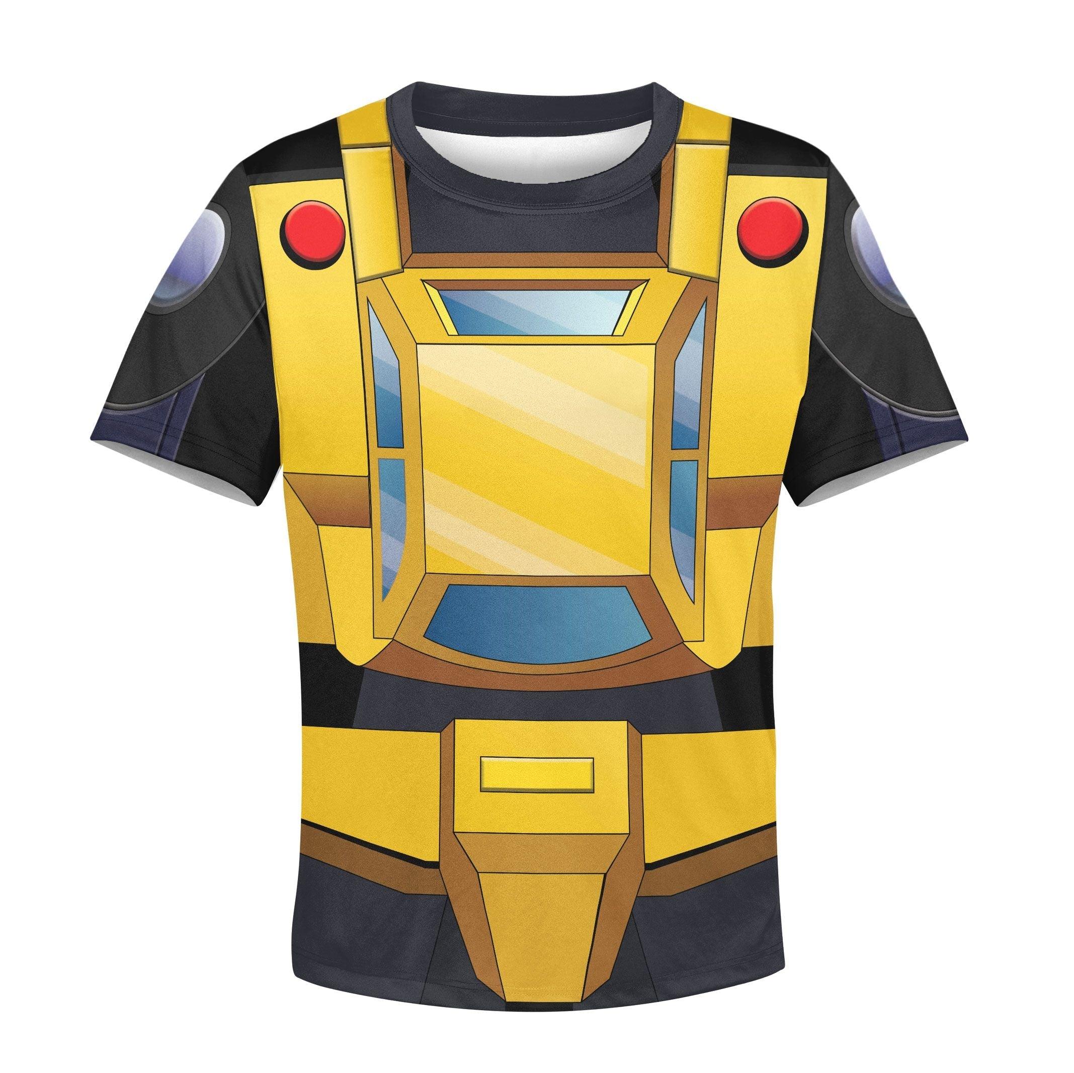 Gearhomie Bumblebee Kid Costume Cosplay Hoodie Sweatshirt T-Shirt - Gearhomie.com
