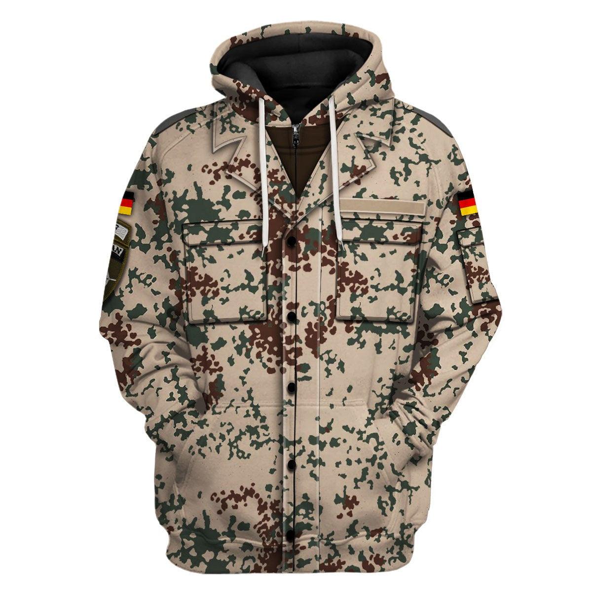  CustomsPig Bundeswehr Afghanistan Uniform Costume Hoodie Sweatshirt T-Shirt Tracksuit -  CustomsPig.com