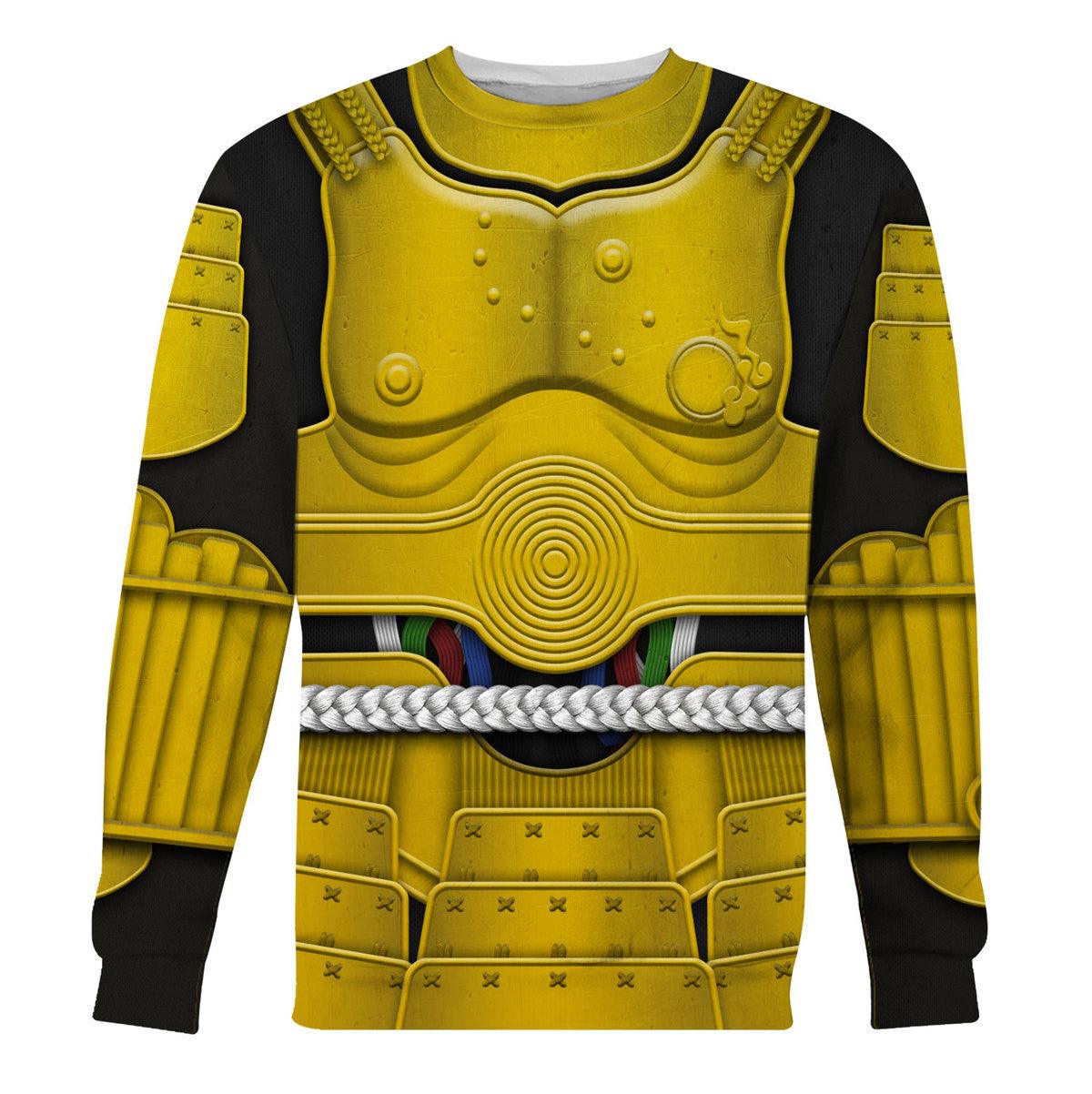 Gearhomie C-3PO Samurai Costume Hoodie Sweatshirt T-Shirt Sweatpants - Gearhomie.com