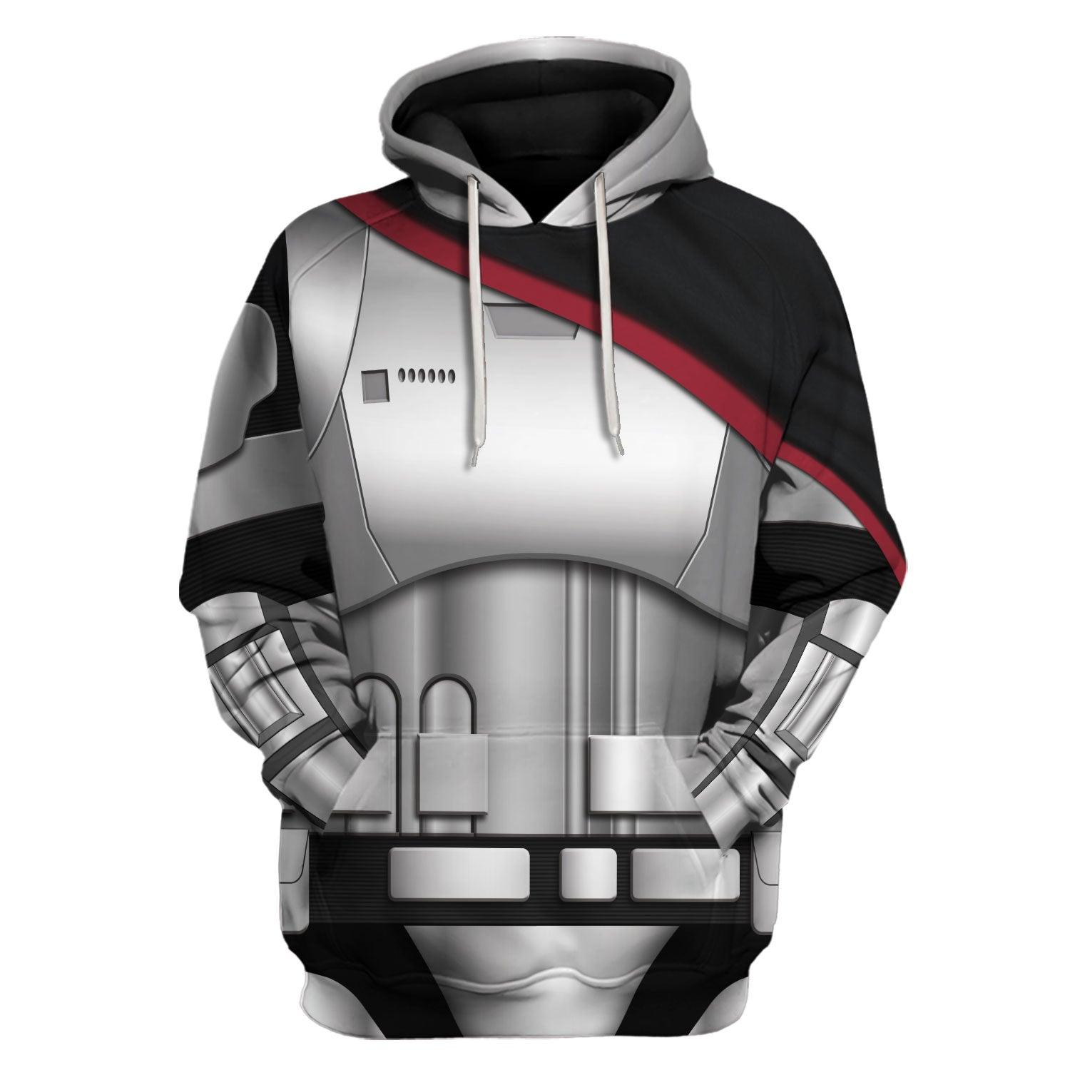 CustomsPig Captain Phasma's Armor Costume Hoodie Sweatshirt T-Shirt Sweatpants