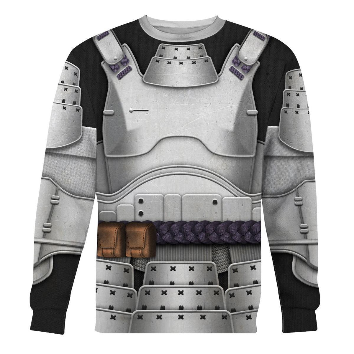 Gearhomie Captain Phasma Samurai Costume Hoodie Sweatshirt T-Shirt Sweatpants - Gearhomie.com