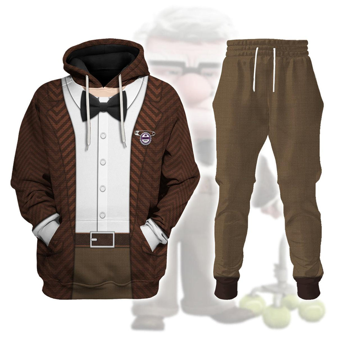 Gearhomie Carl Fredricksen Costume Hoodie Sweatshirt T-Shirt Sweatpants - Gearhomie.com