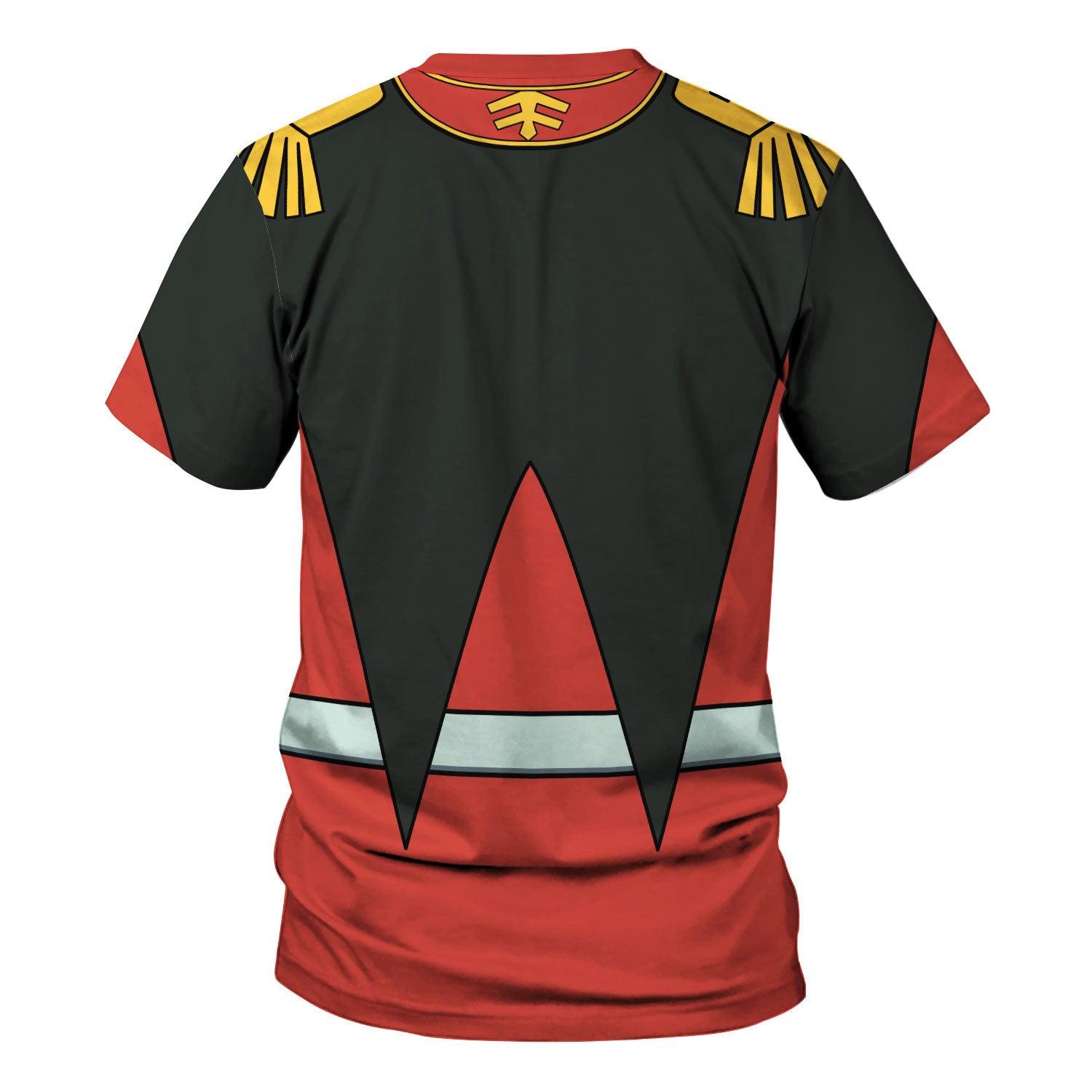 CustomsPig Char Aznable Mobile Suit Gundam Costume All Over Print Tracksuit Hoodie - CustomsPig