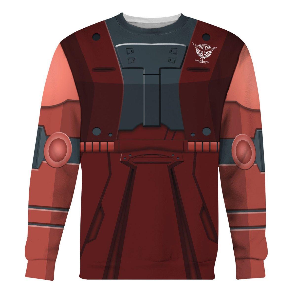 Gearhomie Char's Zaku II Mobile Suit Gundam Costume All Over Print Tracksuit Hoodie - DucG