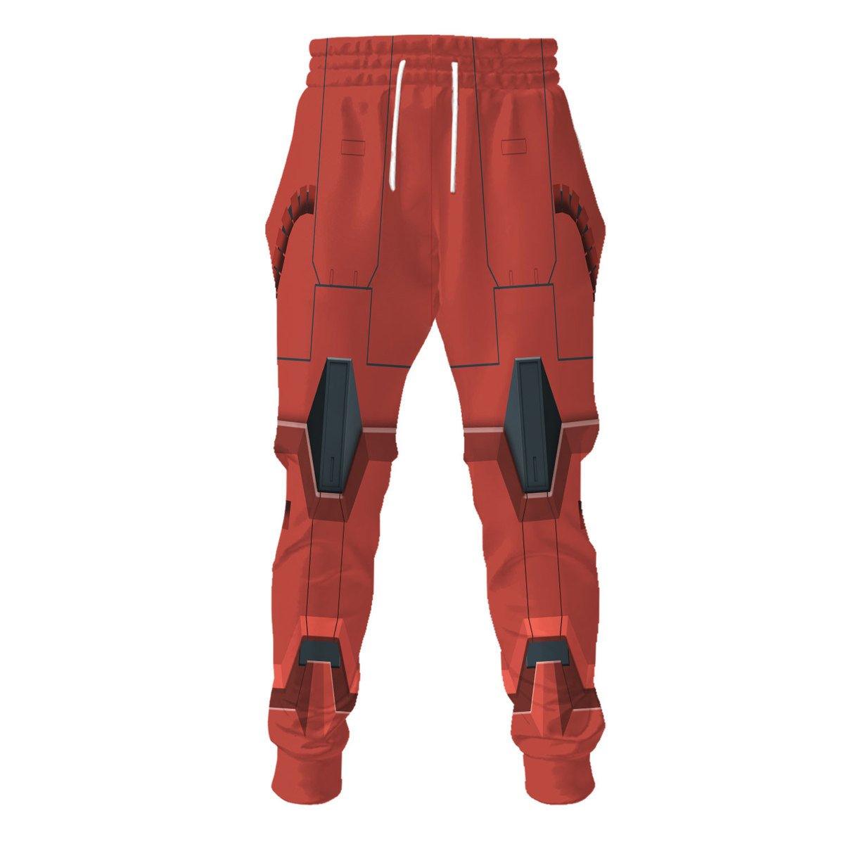 Gearhomie Char's Zaku II Mobile Suit Gundam Costume All Over Print Tracksuit Hoodie - DucG