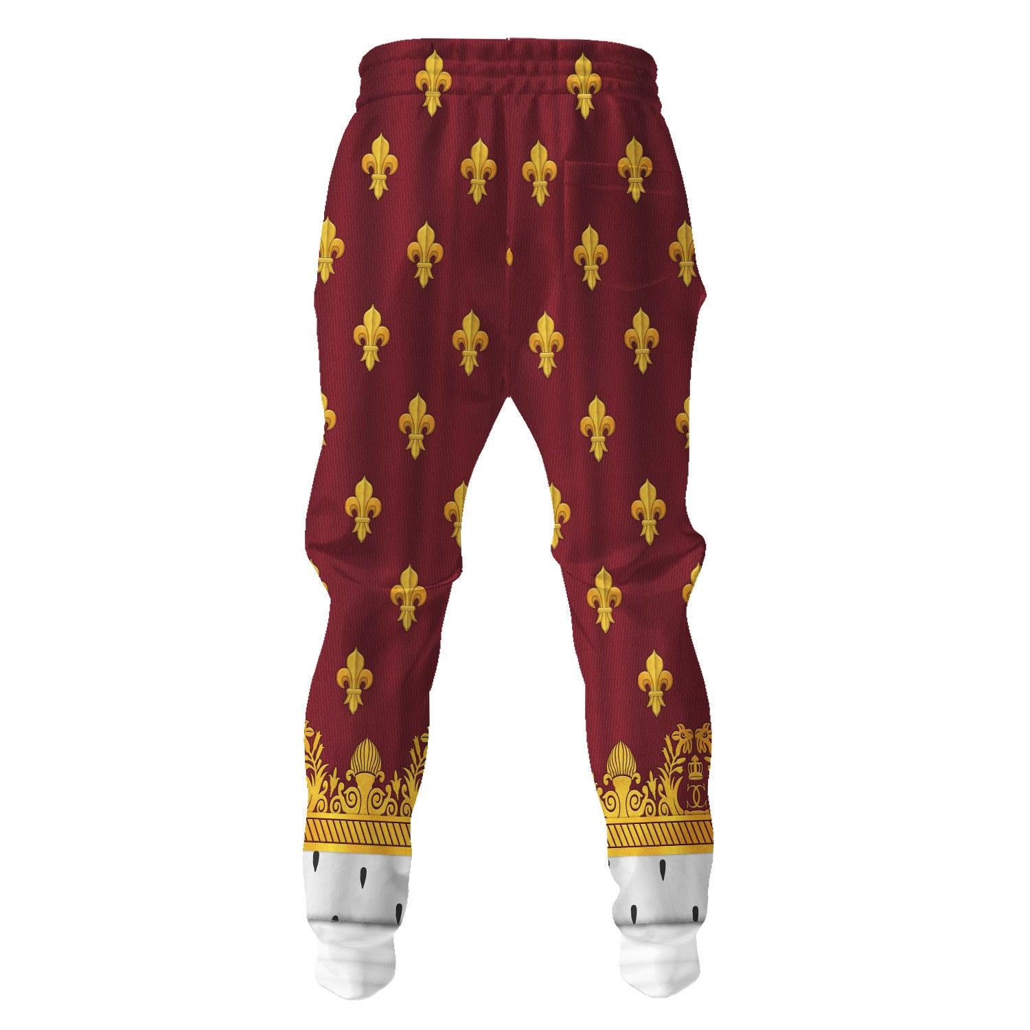 Gearhomie Charles X of France Coronation Robes Red Costume All Over Print Hoodie Sweatshirt T-Shirt Tracksuit - Gearhomie.com