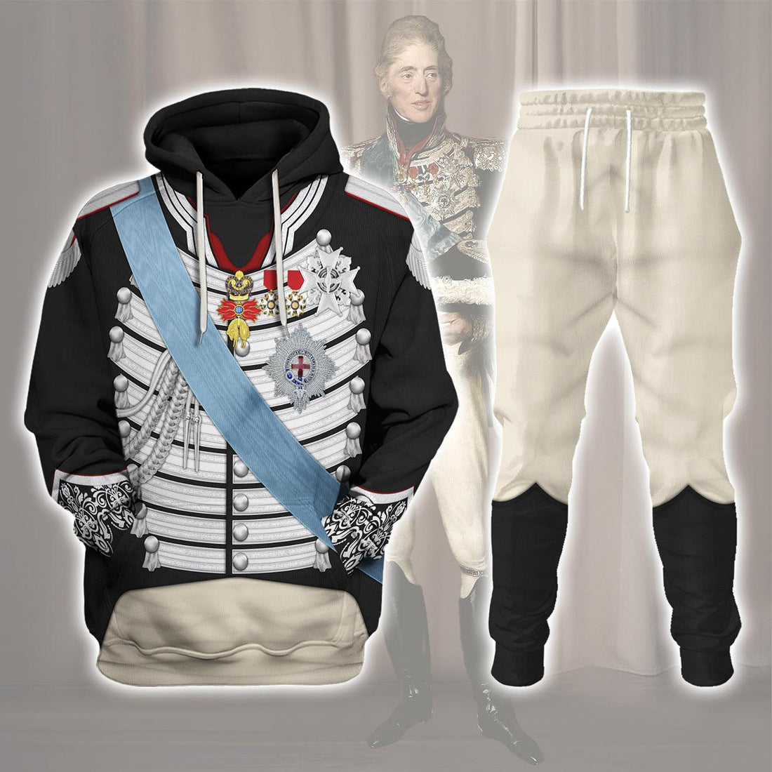 CustomsPig Charles X of France Lawrence Uniform All Over Print Hoodie Sweatshirt T-Shirt Tracksuit - CustomsPig.com