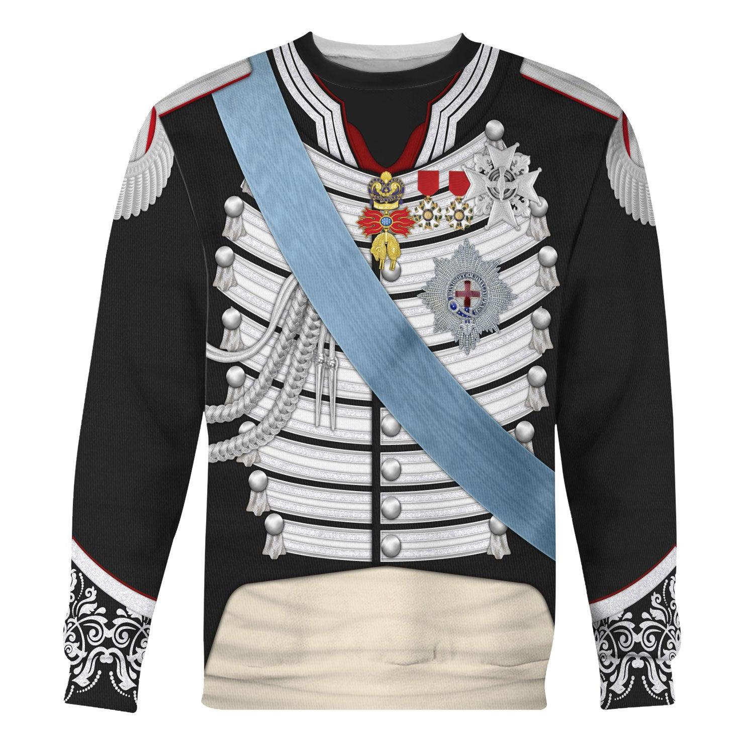 CustomsPig Charles X of France Lawrence Uniform All Over Print Hoodie Sweatshirt T-Shirt Tracksuit - CustomsPig.com