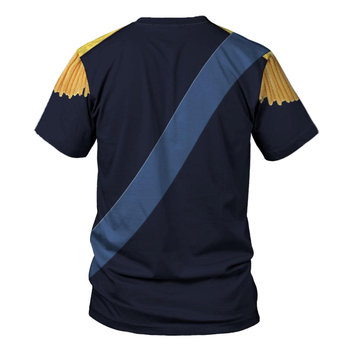 CustomsPig Charles XIV John of Sweden Marshal General in Napoleic War Historical Costume Hoodie Sweatshirt T-Shirt Tracksuit - CustomsPig.com