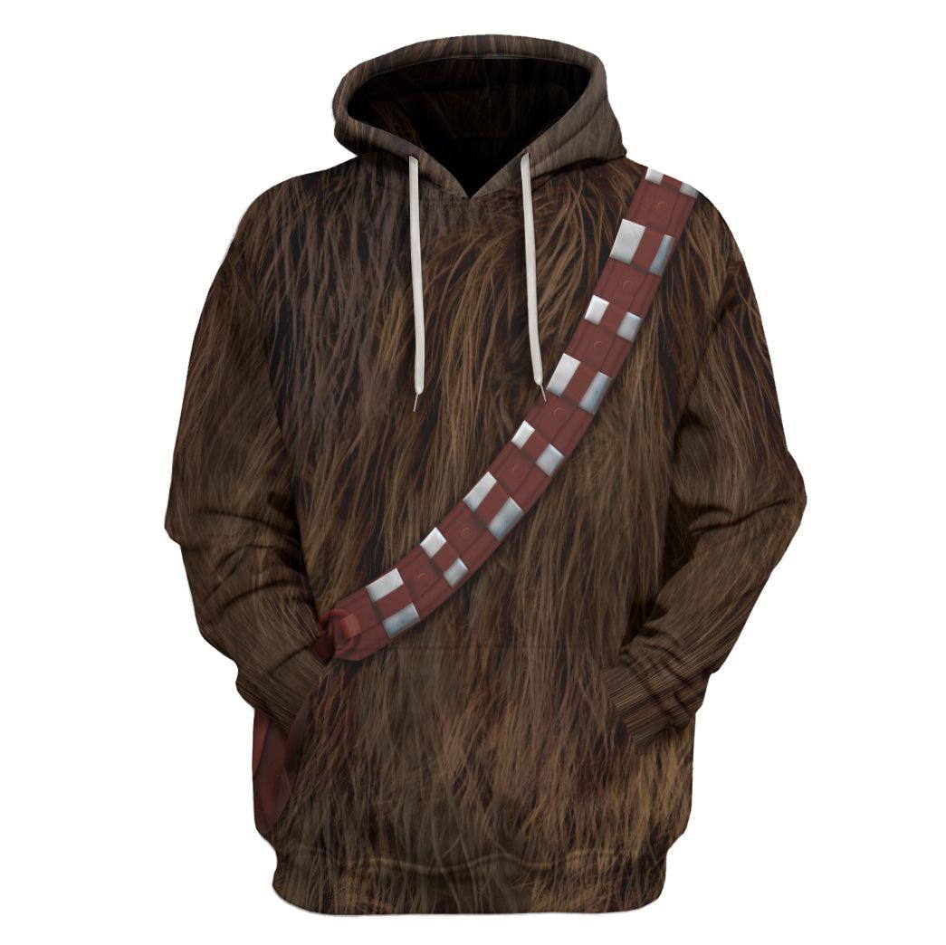 CustomsPig Chewbacca Costume Hoodie Sweatshirt T-Shirt - CustomsPig.com