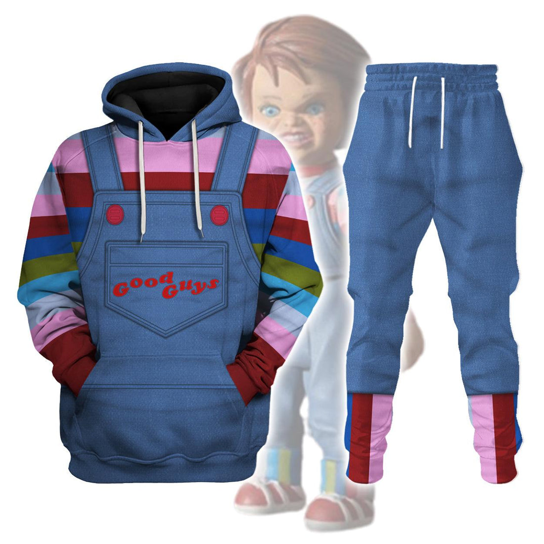 Gearhomie Chucky Costume Hoodie Sweatshirt T-Shirt Tracksuit - Gearhomie.com