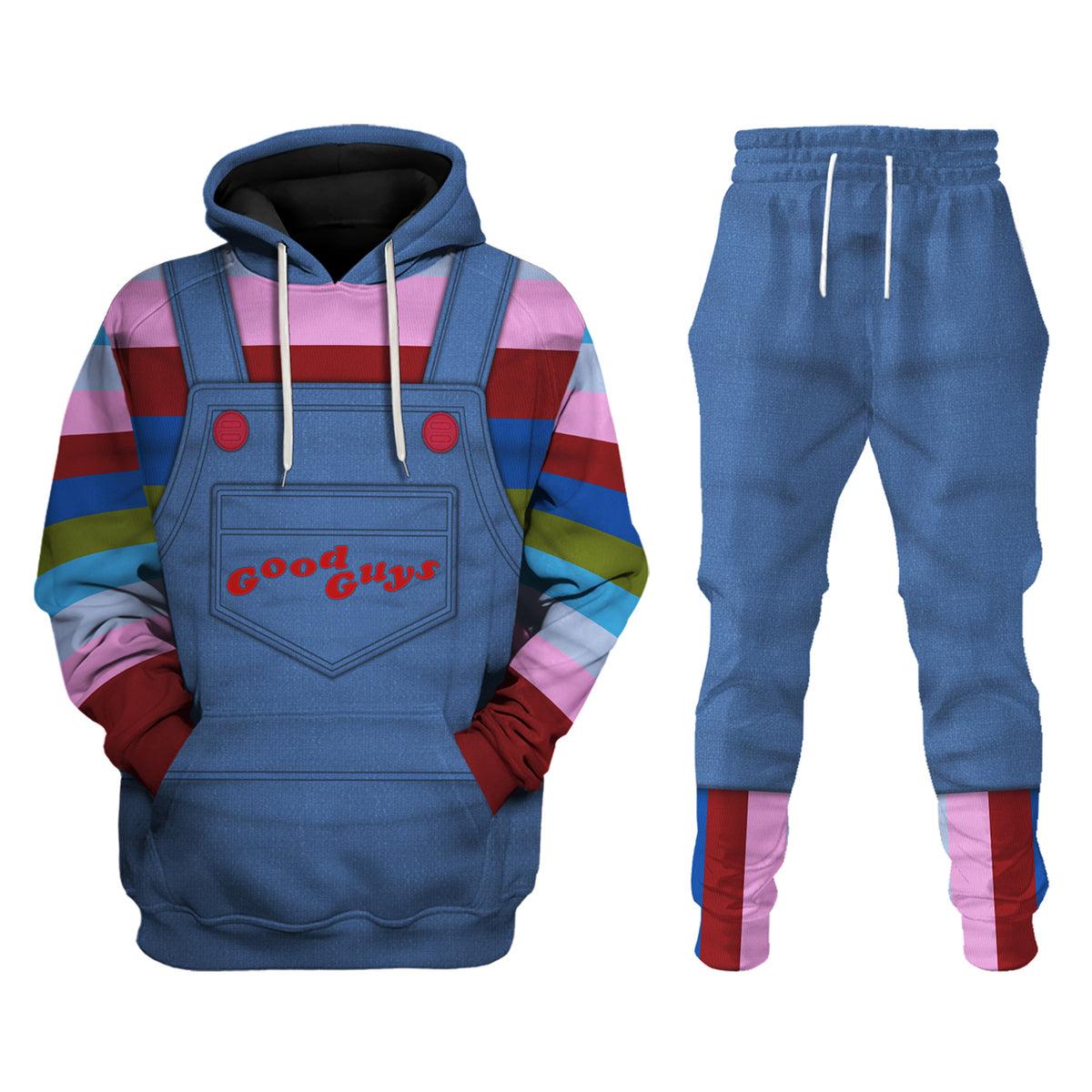Gearhomie Chucky Costume Hoodie Sweatshirt T-Shirt Tracksuit - Gearhomie.com