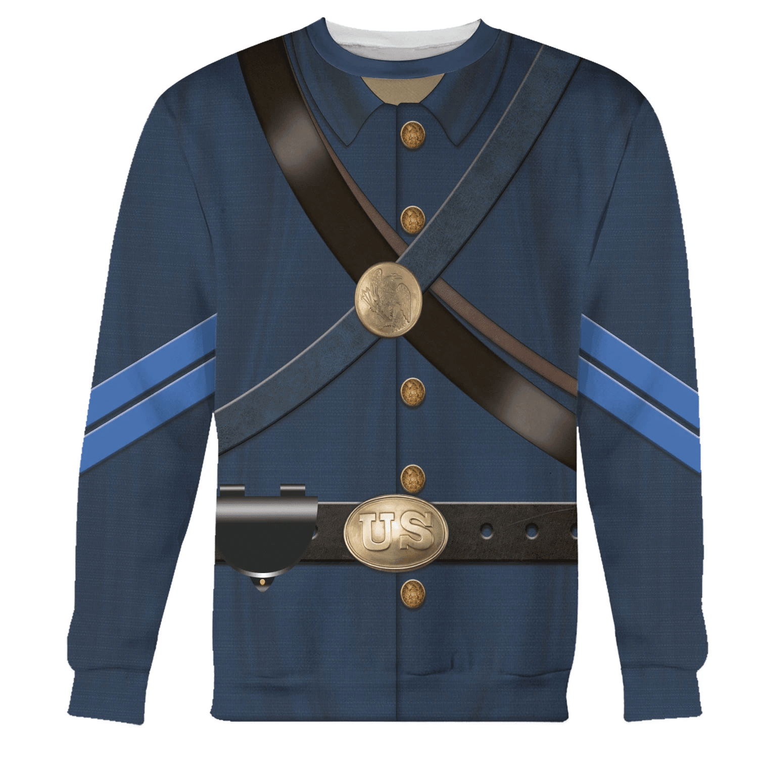 Gearhomie Civil Wars of Blue Union Infantryman Costume Hoodie Sweatshirt T-Shirt Tracksuit - Gearhomie.com