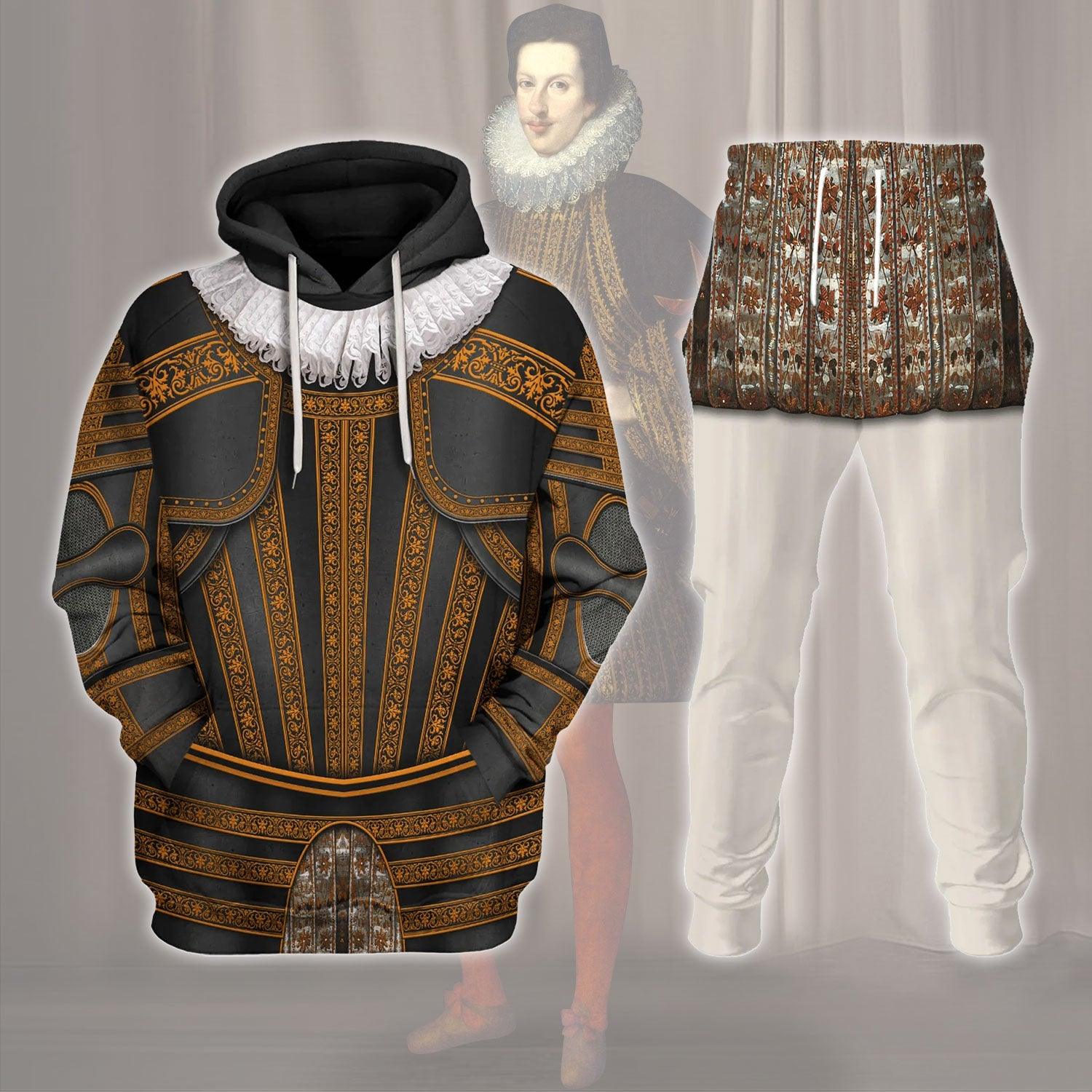 Gearhomie Cosimo II de' Medici, Grand Duke of Tuscany Costume Hoodie Sweatshirt T-Shirt Tracksuit - Gearhomie.com
