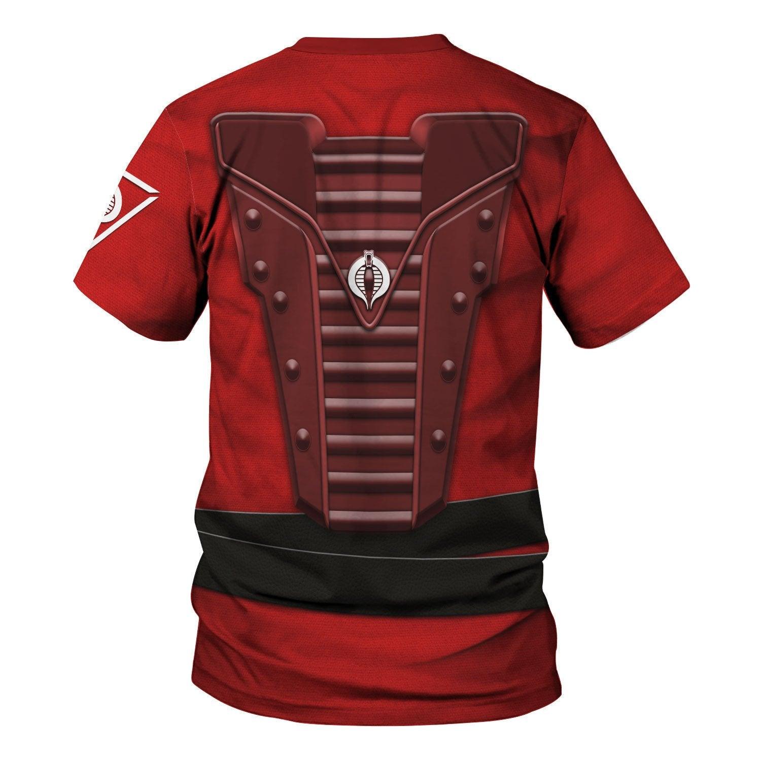CustomsPig Crimson Guard (G.I. Joe) Costumes Hoodie Sweatshirt T-Shirt Tracksuit - DucG